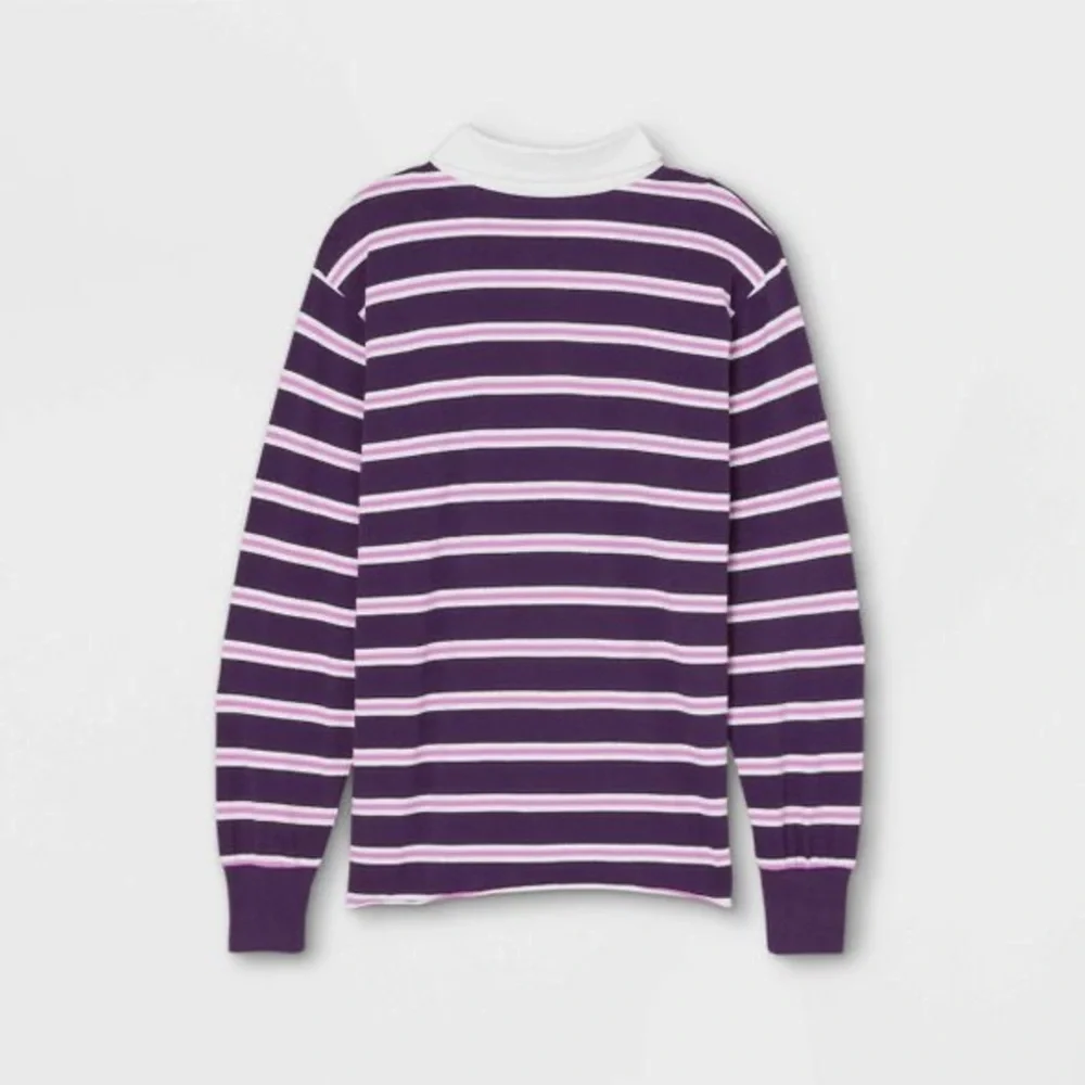 Wild Fable Long Sleeve Oversized Rugby Polo T-Shirt - Picture 3 of 7